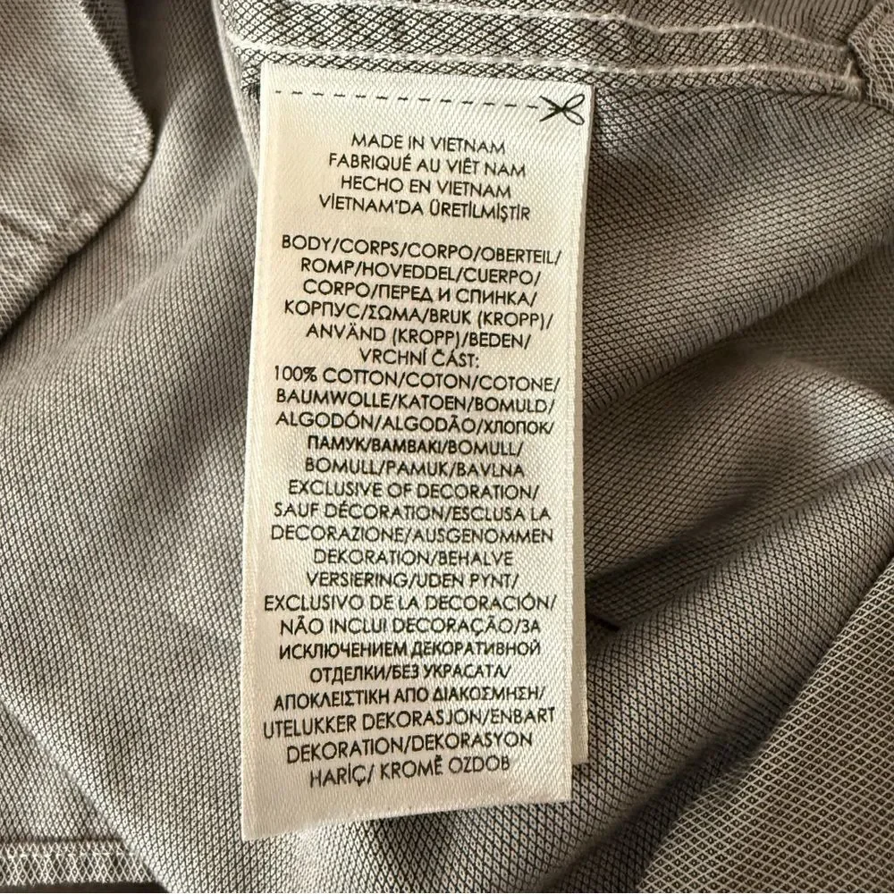 Polo Ralph Lauren Shirt Mens Sz 15.5 32/33 Gray Slim Fit Preppy Career Office